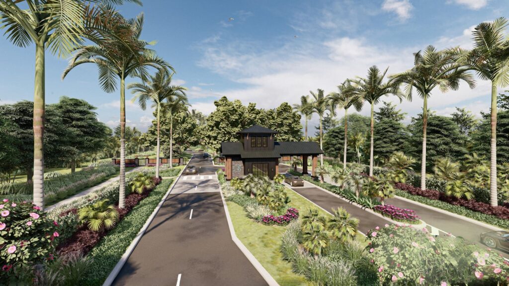 Kingston South gated entrance rendering