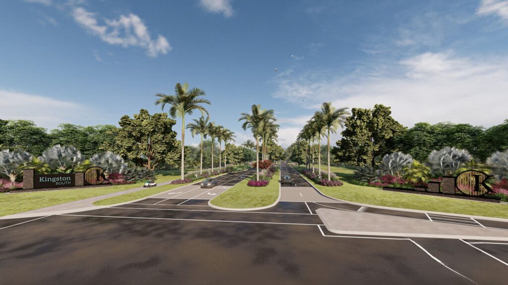 Kingston South entry monument rendering